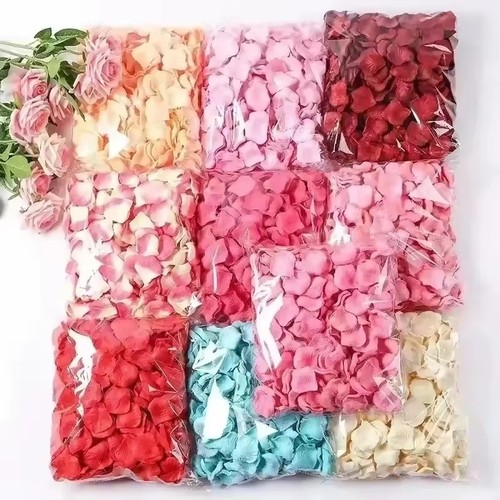 Silk rose petals flower - rose,