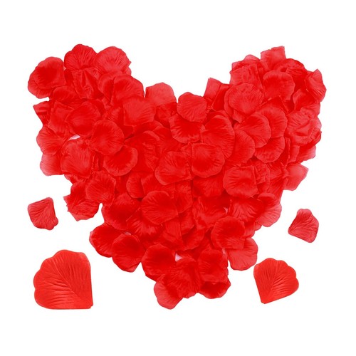 Red rose petals flower 120 - red,