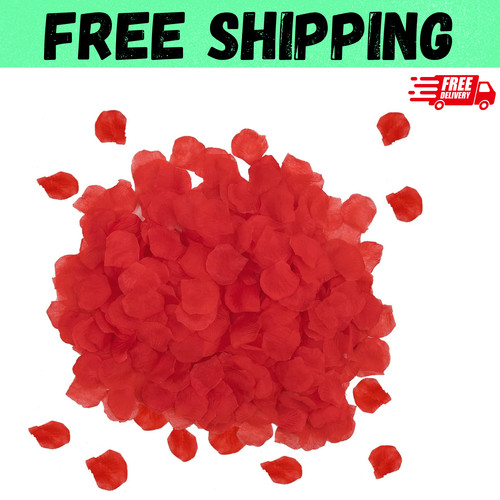 1000pcs red rose petals - 1000pcs, for
