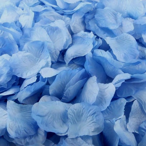 Cornflower blue silk rose - blue,