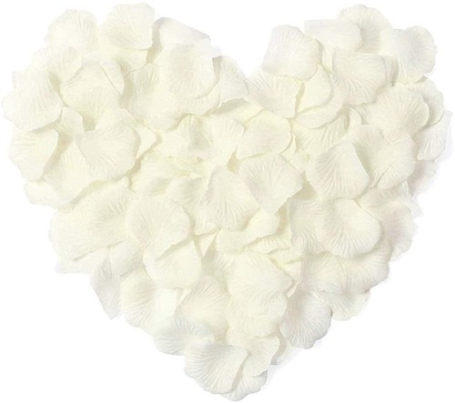 200 ivory silk rose petals - 200,