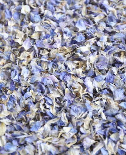 Blue confetti natural flower - blue,